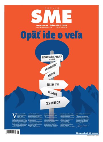 Obálka e-magazínu SME 29.2.2020