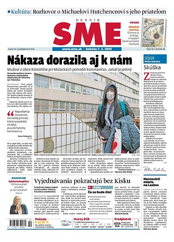 Obálka e-magazínu SME 7.3.2020