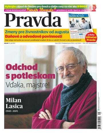 Obálka e-magazínu Pravda 20. 7. 2021