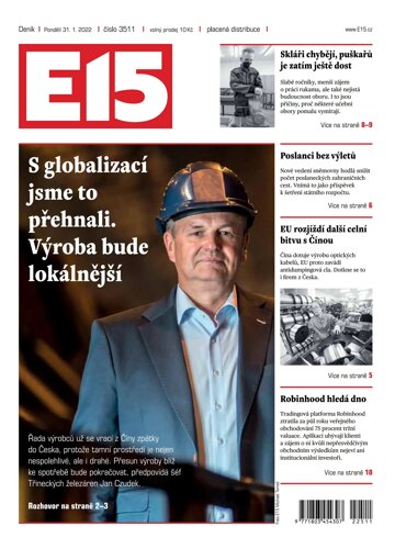 Obálka e-magazínu E15 31.1.2022