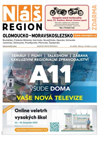 Obálka e-magazínu Náš Region - Olomoucko/Moravskoslezsko 44/2023