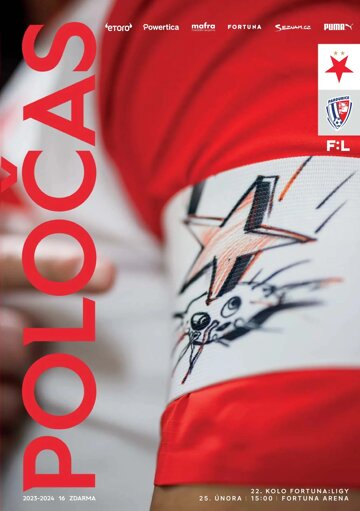 Obálka e-magazínu Poločas 24/2023č.17 Slavia - Pardubice