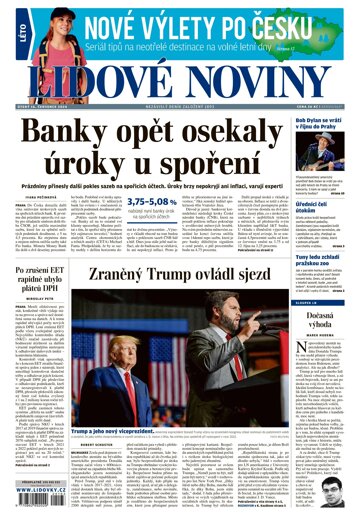 Obálka e-magazínu Lidové noviny 16.7.2024