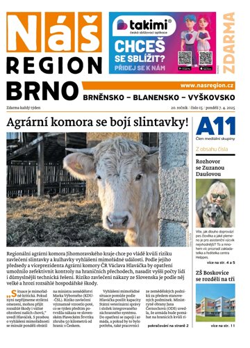 Obálka e-magazínu Náš Region - Brno 15/2025