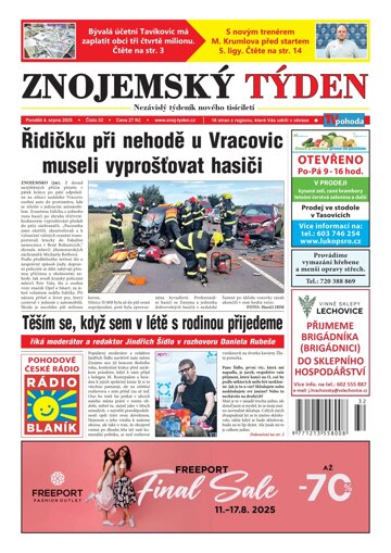 Obálka e-magazínu Znojemský týden 32/2025