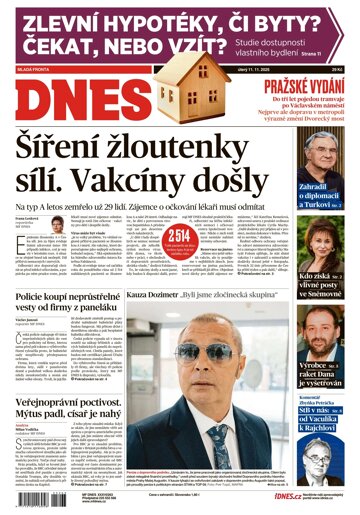 Obálka e-magazínu MF Dnes 11.11.2025