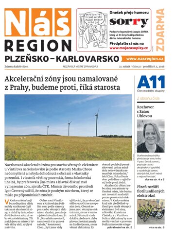 Obálka e-magazínu Náš Region - Karlovarsko 21/2026