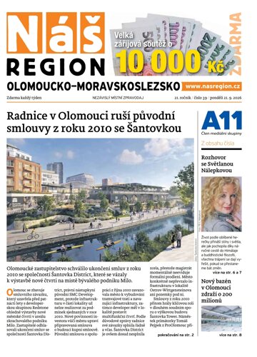 Obálka e-magazínu Náš Region - Olomoucko/Moravskoslezsko 39/2026
