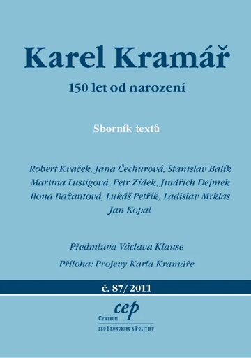 Obálka knihy Karel Kramář