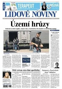 Obálka e-magazínu Lidové noviny 21.7.2014