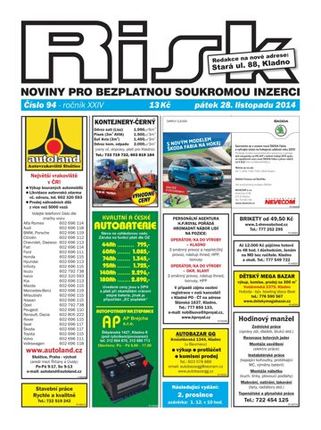 Obálka e-magazínu Risk 94/2014