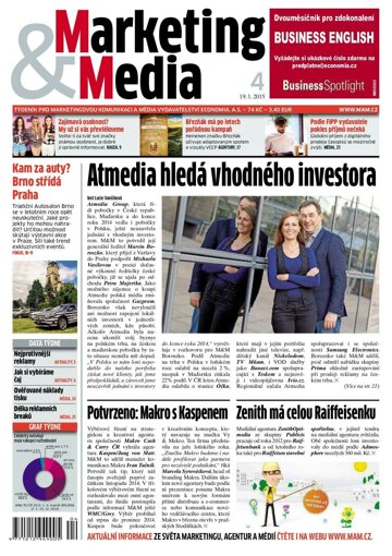 Obálka e-magazínu Marketing & Media 4 - 19.1.2015