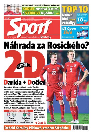 Obálka e-magazínu Sport 1.9.2015