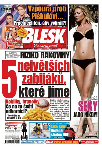 Obálka e-magazínu Blesk 10.12.2016