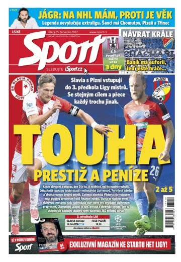 Obálka e-magazínu Sport 25.7.2017