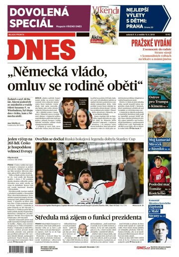 Obálka e-magazínu MF Dnes 9.6.2018