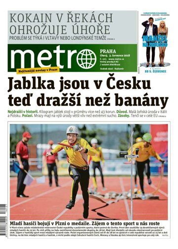 Obálka e-magazínu deník METRO 3.7.2018