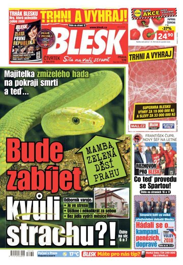 Obálka e-magazínu Blesk 4.10.2018