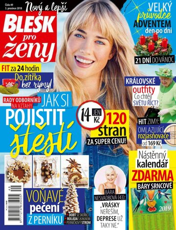 Obálka e-magazínu Blesk pro ženy 3.12.2018