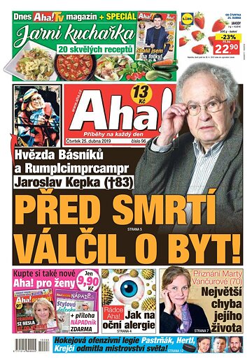 Obálka e-magazínu AHA! 25.4.2019