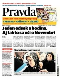 Obálka e-magazínu Pravda 16.11.2012