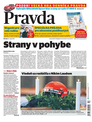 Obálka e-magazínu Pravda 30. 5. 2019