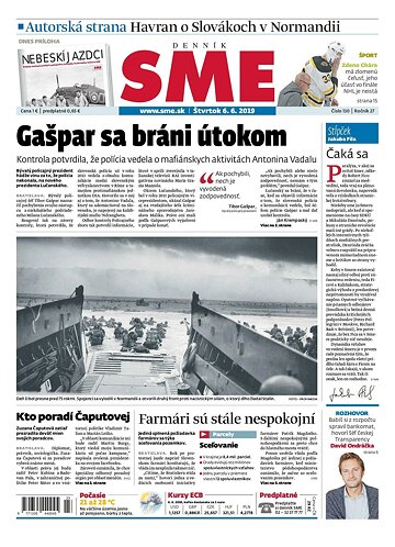 Obálka e-magazínu SME 6.6.2019