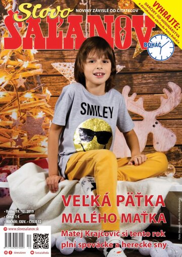 Obálka e-magazínu Slovo Šaľanov 12/2019