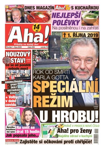 Obálka e-magazínu AHA! 1.10.2020