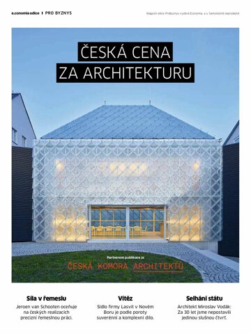 Obálka e-magazínu Hospodářské noviny - příloha 226 - 24.11.2020 příloha Česká cena za architekturu