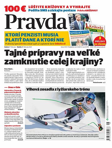 Obálka e-magazínu Pravda Dennik 27. 2. 2021