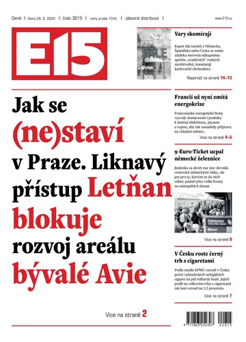 Obálka e-magazínu E15 28.6.2022