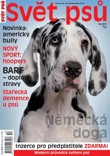 Obálka e-magazínu Svět psů 10/2017