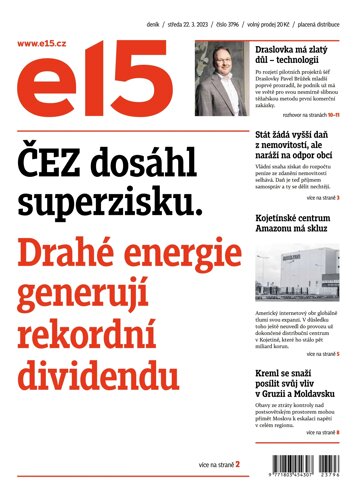 Obálka e-magazínu E15 22.3.2023