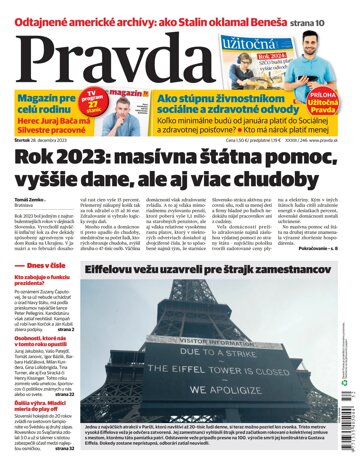 Obálka e-magazínu Pravda 28. 12. 2023