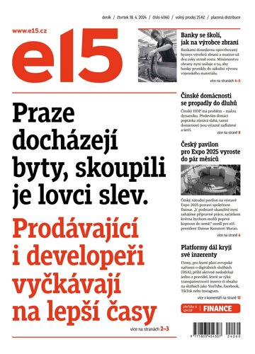 Obálka e-magazínu E15 18.4.2024