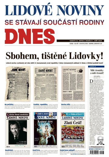 Obálka e-magazínu LN Praha - 31.08.2024