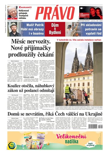 Obálka e-magazínu Deník Právo 16.4.2025