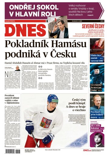 Obálka e-magazínu MF DNES Severní Čechy - 22.05.2025