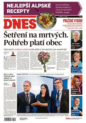Obálka e-magazínu MF Dnes 10.11.2025