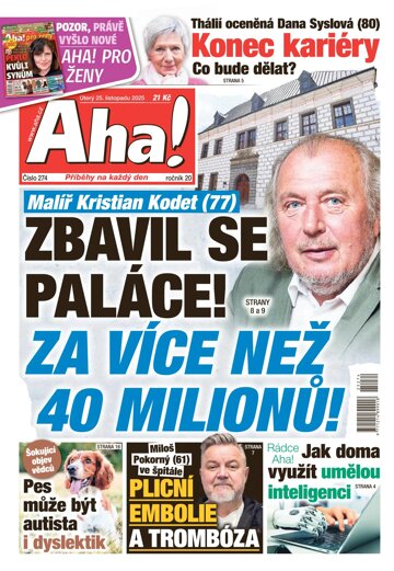 Obálka e-magazínu AHA! 25.11.2025