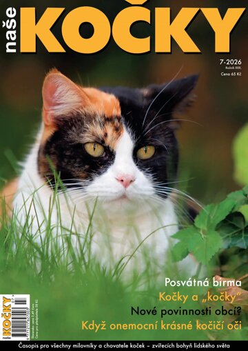 Obálka e-magazínu Naše kočky 7/2026