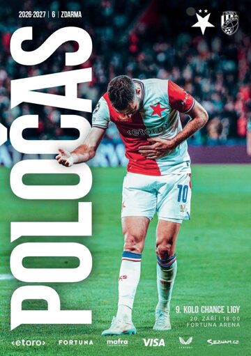 Obálka e-magazínu Poločas 27/2026č.6 Slavia - Plzeň
