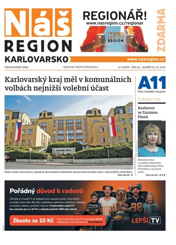 Obálka e-magazínu Náš Region - Karlovarsko 43/2026