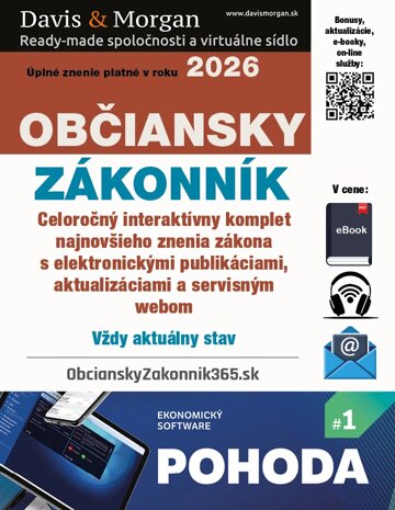 Obálka knihy Občiansky zákonník 2026