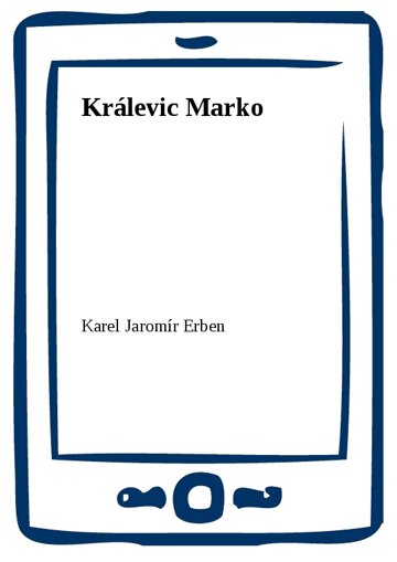 Obálka knihy Králevic Marko