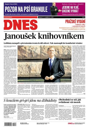 Obálka e-magazínu MF Dnes 21.3.2015
