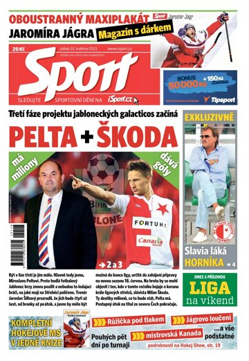 Obálka e-magazínu Sport 22.5.2015