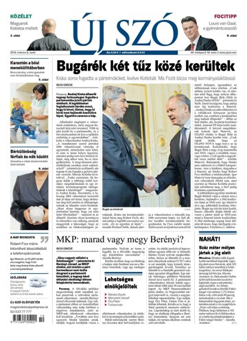 Obálka e-magazínu Új Szó 8.3.2016