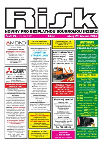 Obálka e-magazínu Risk 24/2016